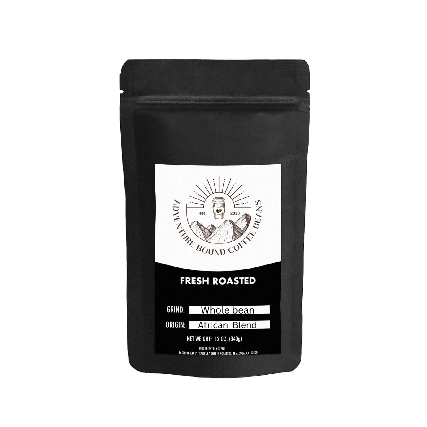 Adventure Bound Coffee Beans| African Espresso | Coffee Blend | Medium- Dark Roast Coffee Package